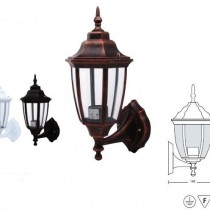 fener dziden ( E27, IP44, visina- 380mm, sirina- 145mm. )