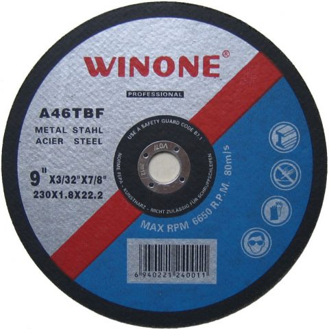 Brusen kamen za metal WINONE ( Fi 115mm; 125mm; 150mm; 180mm; 230mm )