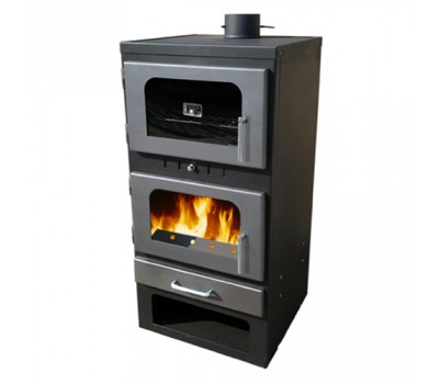 Kamin KOPER FAMOUS (kamin na cvrsto gorivo so celicna plotna ;vgradena furna; tezina 96Kg ; nadvoresni dimenzii 490x490x990mm ; Nominalna mok na greene 9kW ) Kamin KOPER FAMOUS (kamin na cvrsto gorivo so celicna plotna ;vgradena furna; tezina 96Kg ; nadvoresni dimenzii 490x490x990mm ; Nominalna mok na greene 9kW )