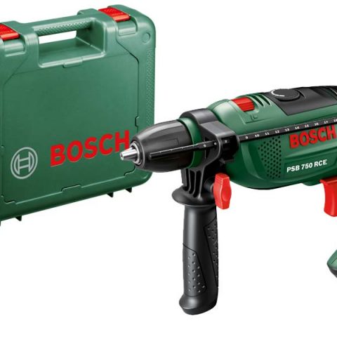 Vibraciona busilica PSB 750 RCE BOSCH ( mok. 750W , Tezina.1,8kg , sposobnost. 50-3000vrt.min  , Kapacitet na secene. zelezo.12mm , beton.14mm , drvo.30mm , Plasticen kufer , 2god garancija )